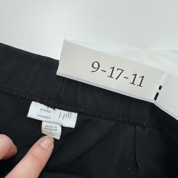 J.Jill Leggings Womens Small Petite Black Small Petite Ponte Skinny Pants - Picture 4 of 8